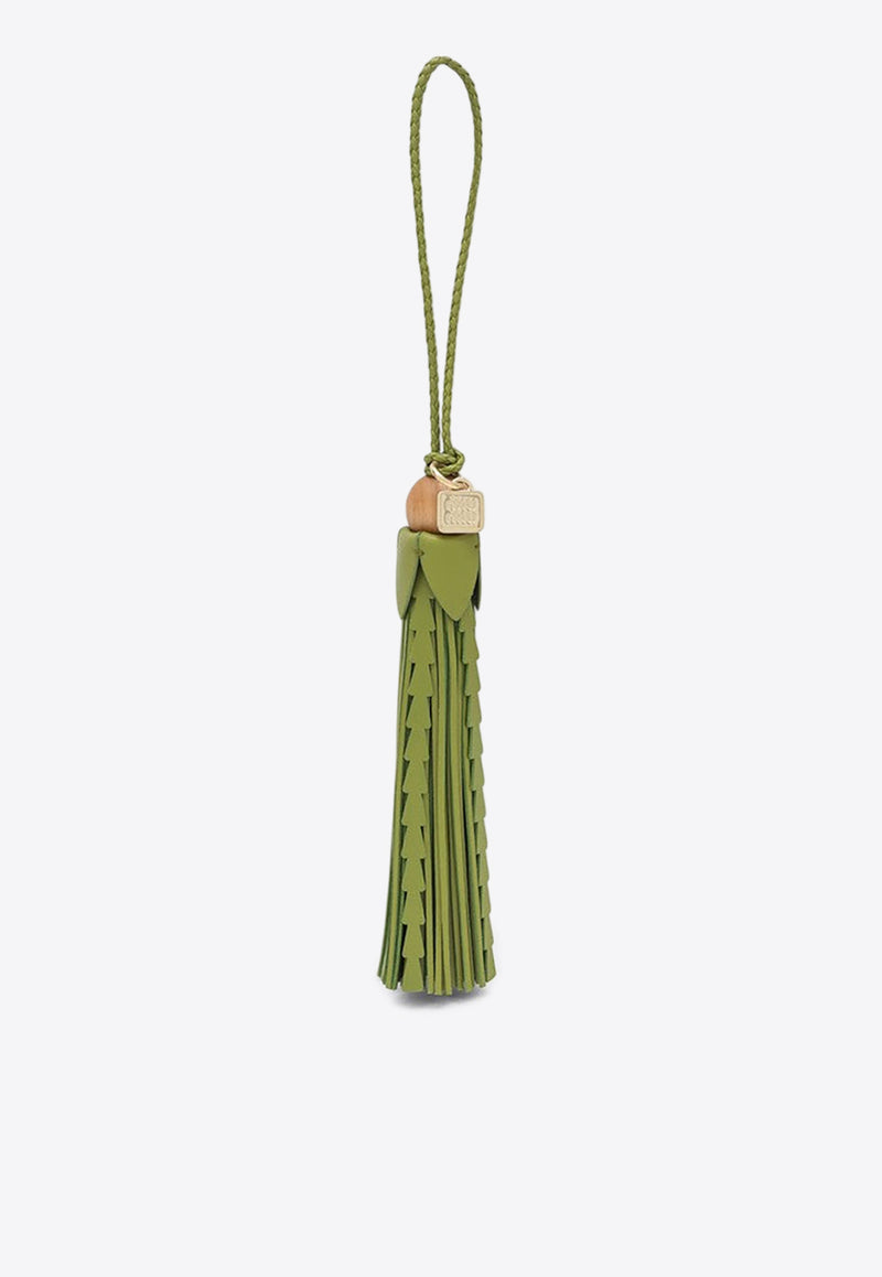 Miu Miu Logo Leather Tassel Keyring Green 5TL5422ICA/Q_MIU-F077G