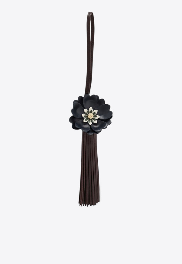 Miu Miu Trick Nappa Leather Flower Key Chain Brown 5TL5502IC3/R_MIU-F04JD