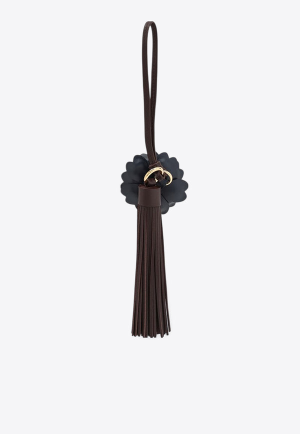 Miu Miu Trick Nappa Leather Flower Key Chain Brown 5TL5502IC3/R_MIU-F04JD