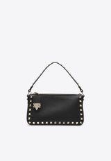 Valentino Small Rockstud Grained Leather Crossbody Bag Black 5W0B0J47VSF/P_VALE-0NO