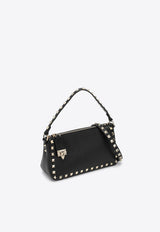 Valentino Small Rockstud Grained Leather Crossbody Bag Black 5W0B0J47VSF/P_VALE-0NO