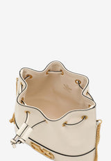 Valentino Mini VLogo Signature Leather Bucket Bag Ivory 5W0P0T83HPF/P_VALE-I16