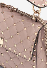 Valentino Medium Rockstud Spike Top Handle Bag Pink 5W2B0122NAP/P_VALE-P45