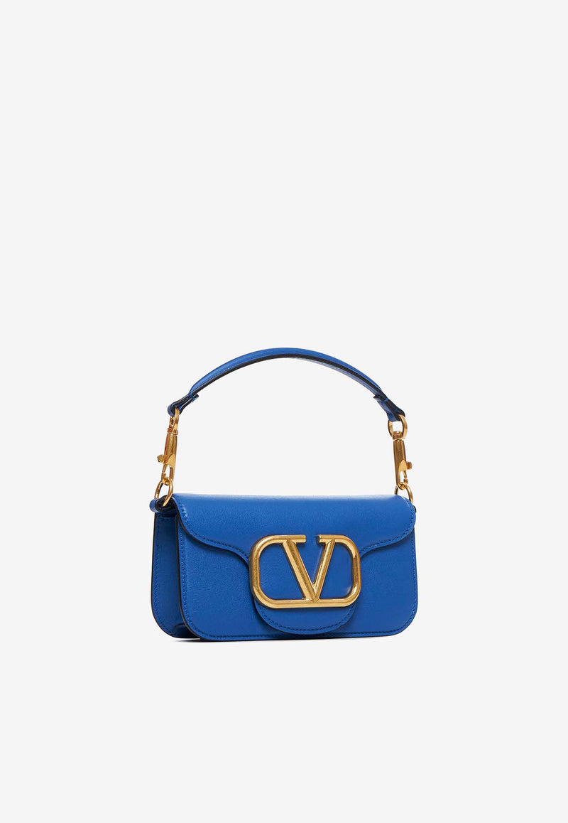 Valentino Small Locò VLogo Top Handle Bag Blue 5W2B0K53ZXL ZHX