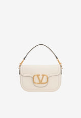 Valentino Alltime Grained Leather Top Handle Bag Ivory 5W2B0N20IMZ 098