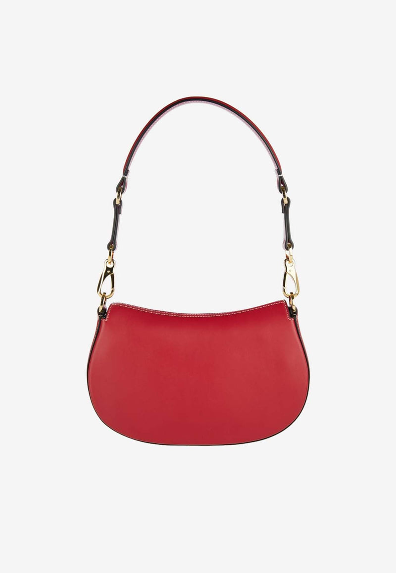 Valentino Small Ohval Shoulder Bag in Calf Leather Red 5W2B0N88CVC 0RO