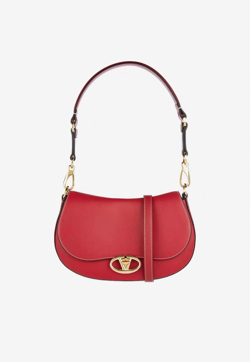 Valentino Small Ohval Shoulder Bag in Calf Leather Red 5W2B0N88CVC 0RO