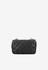 Valentino Rockstud Spike Quilted Leather Crossbody Bag Black 5W2B0Q04IGX 0NO