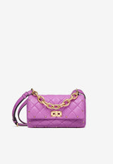 Valentino Rockstud Spike Quilted Leather Crossbody Bag Purple 5W2B0Q04IGX ZHU