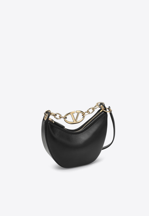 Valentino Mini VLogo Moon Hobo Bag Black 5W2B0Q43PHV/P_VALE-0NO