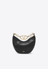 Valentino Mini VLogo Moon Hobo Bag Black 5W2B0Q43PHV/P_VALE-0NO