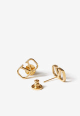 Valentino VLogo Signature Stud Earrings Gold 5W2J0G76MET CS4