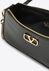 Valentino Mini VLogo Signature Crossbody Bag in Calf Leather Black 5W2P0AA9MIM 0NO