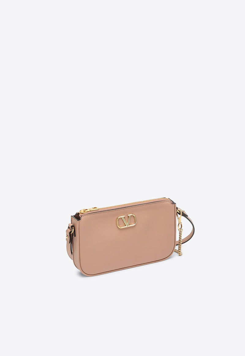 Valentino Mini VLogo Signature Crossbody Bag in Calf Leather Pink 5W2P0AA9MIM GF9