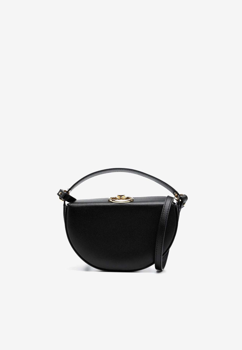 Valentino Mini VLogo Bold Leather Top Handle Bag Black 5W2P0AD2MIM 0NO