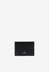 Valentino VLogo The Bold Edition Leather Cardholder Black 5W2P0AD3MIM 0NO