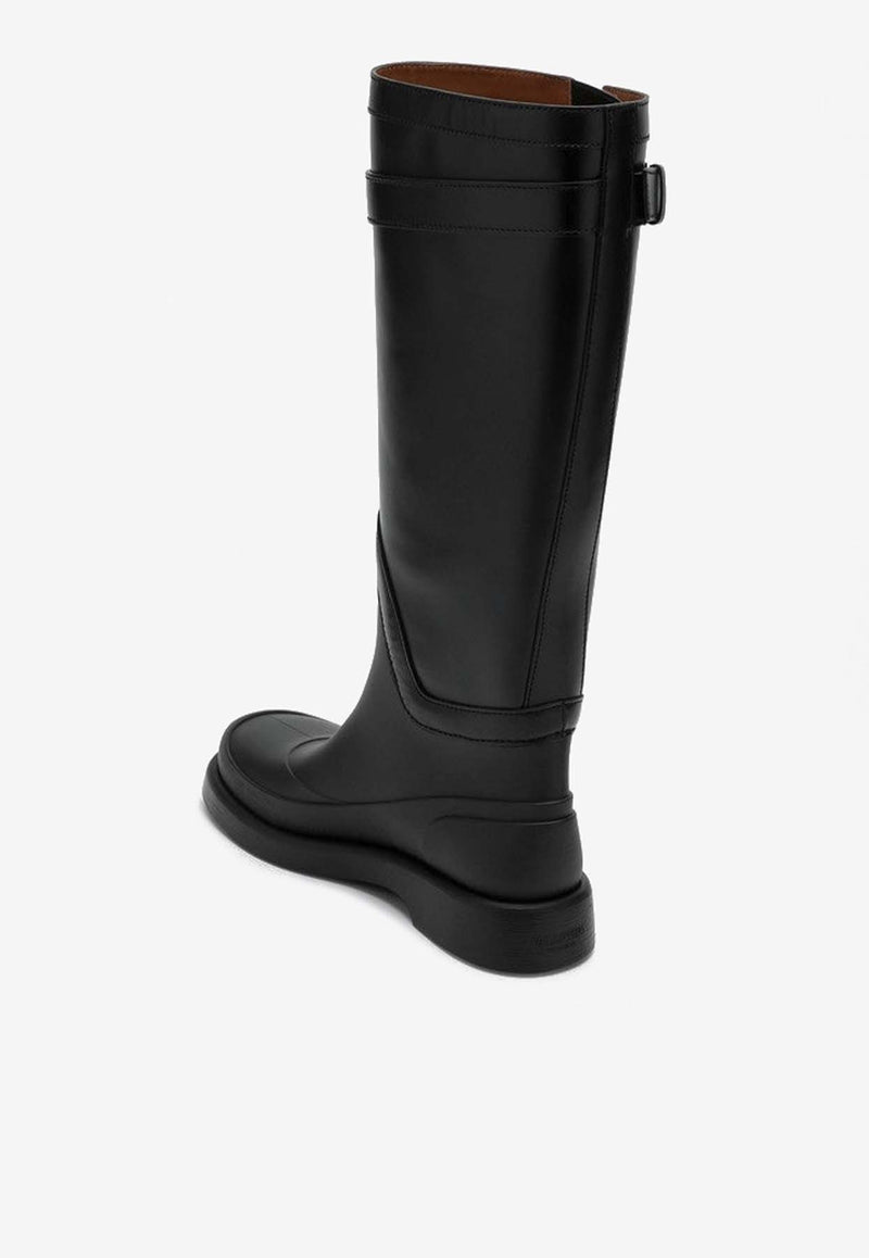 Valentino The Bold Edition VLogo Knee-High Boots Black 5W2S0JH7HEX/P_VALE-0NO