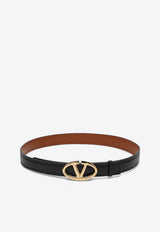 Valentino The Bold Edition VLogo Leather Belt Black 5W2T0SJ4FZC/P_VALE-ZL6