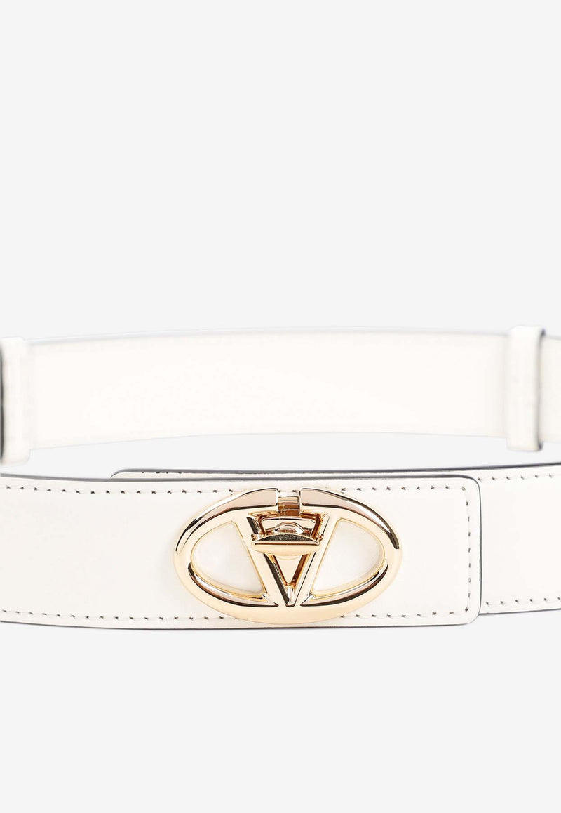 Valentino The Bold Edition VLogo Belt Ivory 5W2T0SJ8FZC 098