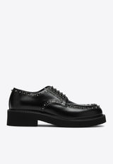 Valentino Gentleglam Rockstud Leather Derby Shoes Black 5Y0S0I85ADY/P_VALE-0NO