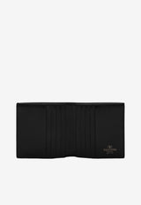 Valentino VLogo Croc-Embossed Leather Wallet Black 5Y2P0578XQV/P_VALE-0NO