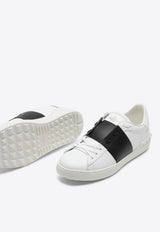Valentino Open Leather Low-Top Sneakers White 5Y2S0830BLU/P_VALE-A01