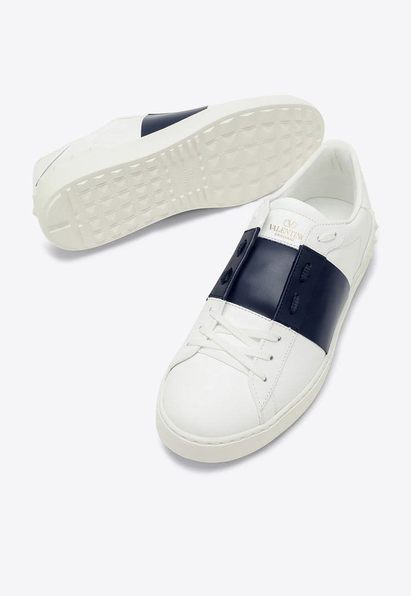 Valentino Open Leather Low-Top Sneakers White 5Y2S0830BLU/P_VALE-M15