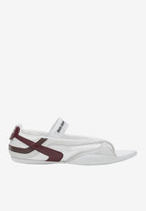 Miu Miu Gymnasium Flat Sandals White 5Y426EA00571L/Q_MIU-F0X97