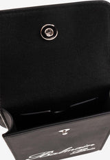 Balmain Logo Print Phone Holder Black CM1SB057 TGBO-0PA
