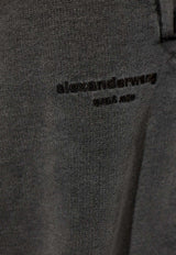 Straight-Leg Faded Track Pants