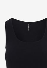Scoop-Neck Sleeveless Top