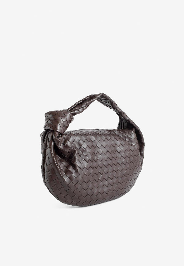 Bottega Veneta Small Jodie Top Handle Bag in Intrecciato Leather 600261VCPP0 2132 Fondant