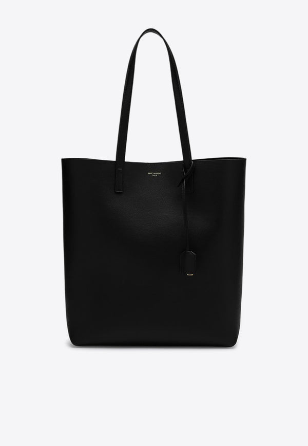 Saint Laurent East/West Calf Leather Tote Bag Black 600306CSV0J/O_YSL-1000