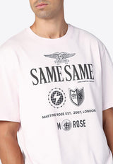 Martine Rose Classic Text Print T-shirt Pink 603JE01101FCO/P_MARTI-PNK