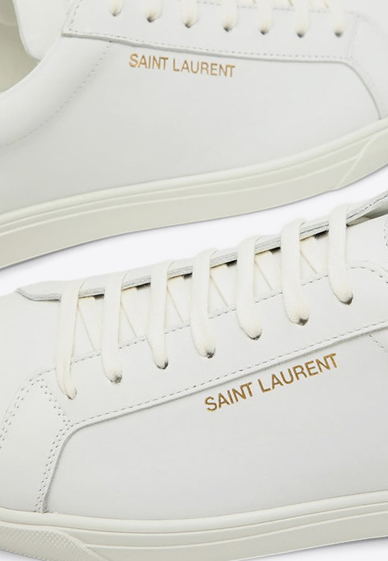 Saint Laurent Andy Leather Low-Top Sneakers White 6068330M500/P_YSL-9030