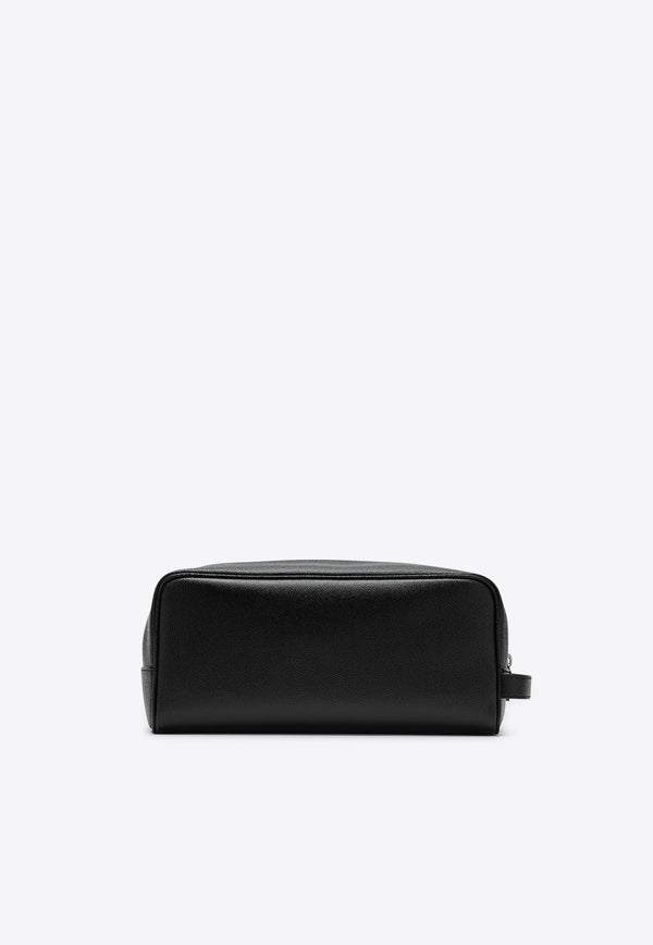 Saint Laurent Grained Leather Pouch Bag Black 6093471GF0N/R_YSL-1000