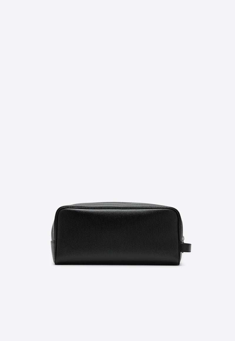 Saint Laurent Grained Leather Pouch Bag Black 6093471GF0N/R_YSL-1000