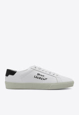 Saint Laurent SL/06 Embroidered Low-Top Sneakers White 610649AABEE/P_YSL-9061