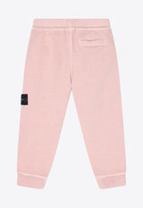 Stone Island Junior Boys Compass Patch Track Pants Pink 6200001-BS0060/Q_STONE-V0182
