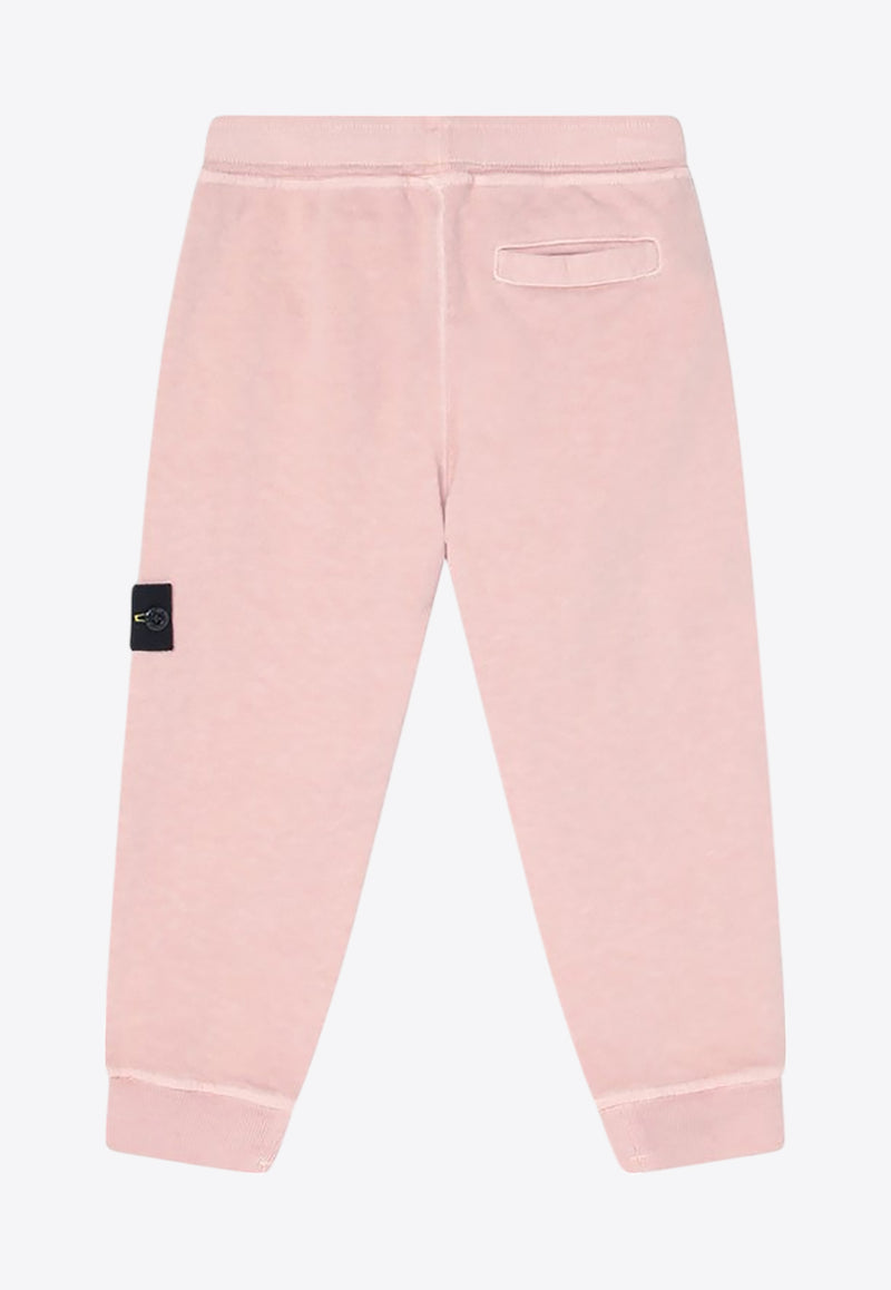Stone Island Junior Boys Compass Patch Track Pants Pink 6200001-BS0060/Q_STONE-V0182