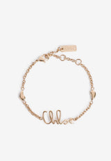 Brass Bracelet with Logo-Charm