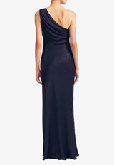 Shona Joy La Lune Gathered One-Shoulder Maxi Dress 6242453_NAVY