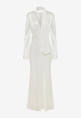 Shona Joy La Lune Plunged Maxi Dress 6253502_CREAM