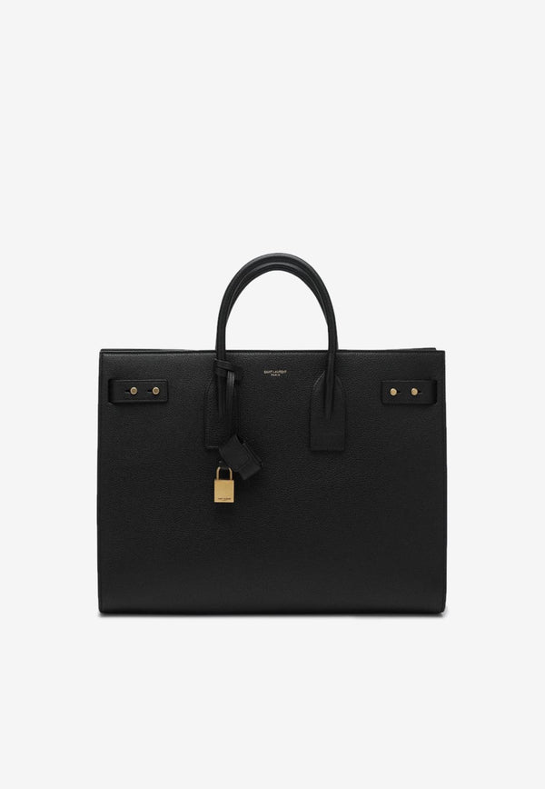 Saint Laurent Large Sac De Jour Tote Bag Black 631526DTI0W/R_YSL-1000
