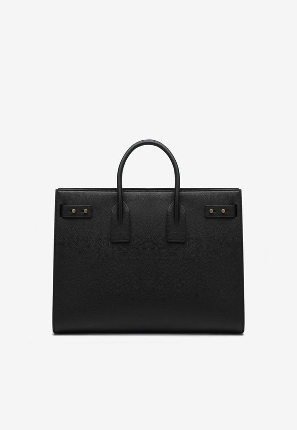 Saint Laurent Large Sac De Jour Tote Bag Black 631526DTI0W/R_YSL-1000
