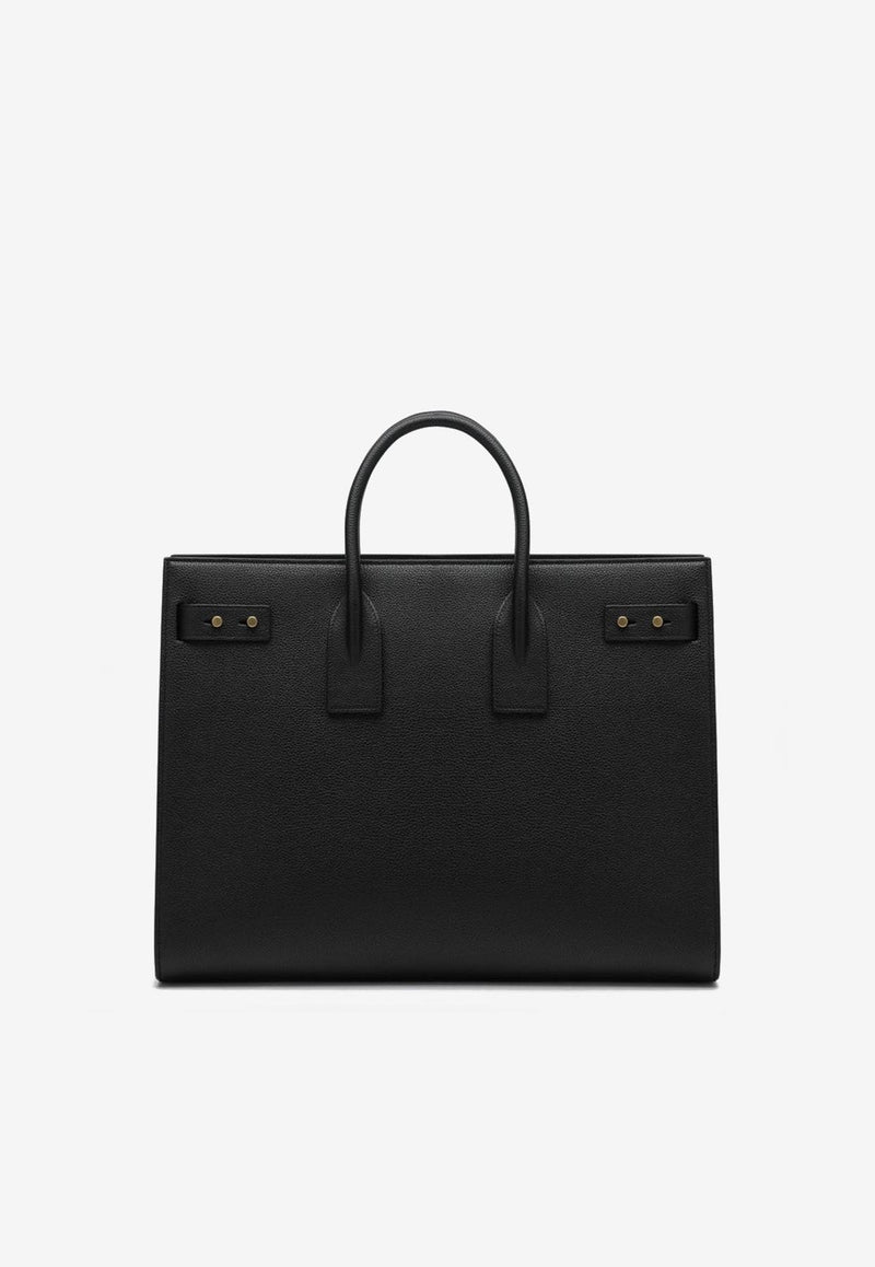 Saint Laurent Large Sac De Jour Tote Bag Black 631526DTI0W/R_YSL-1000
