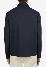 Slowear Linen Button-Up Overshirt Blue 63I623_BLUE