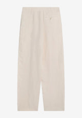 Stella McCartney Tailored Linen-Blend Wide Pants Off-white 640254STA49/Q_STELL-9210