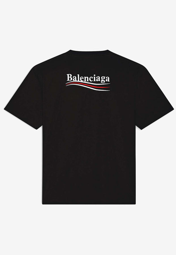 Balenciaga Large Fit Political Campaign T-shirt 641675-TKVJ1BLACK