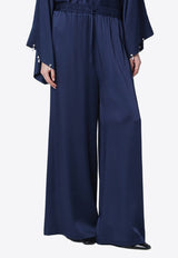 Stella McCartney Wide-Leg Elasticated Pants Blue